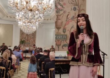 آذربایجان پاریسده ایرگنه قون بیره‌مینی طنطنه‌لی نشانله‌دی