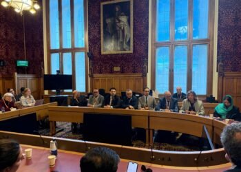 لندن‌ ییغینی اشتراکچیلری بریتانیانینگ پارلمان و سنا کېنگش‎‌لری اعضالری بیلن اوچره‌شدی