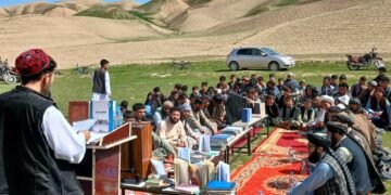 سرپل ولایتینینگ بلغلی قیشلاغیده «کتابخوانلیک» مدني دستور اۉتکزیلدی