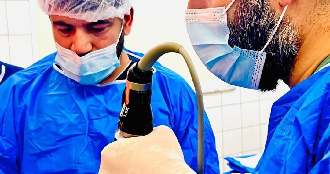 بلخ حوزوی کسلخانه‌سیده ایلک‌بار بورون ایچیده اندوسکوپیک تومور عملیاتی عملگه آشیریلگن