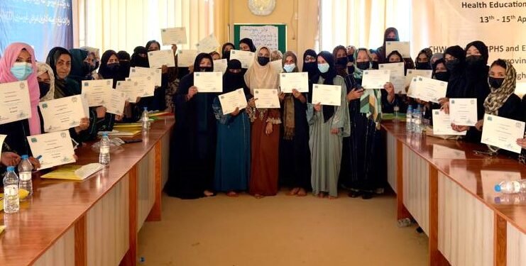 بلخ ولایتیده اۉنلب ساغلیق بۉلیمی خادملری اۉقیتیلگن