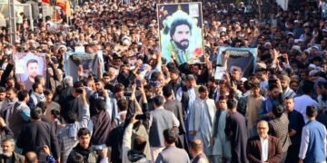 هرات‌ده چمه‌سی بیر هفته آلدین قیرغین قیلگنلرنینگ جنازه مراسمی اۉتکزیلدی