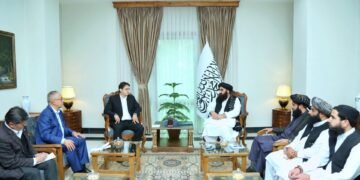 طالبان تشقی ایشلر وزیری اۉزبېکستان و قیرغیزستان تشقی ایشلر وزیرلری اۉرین باسرلری بیلن اوچره‌شدی