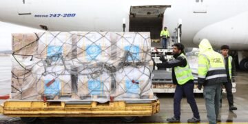 جهان ساغلیقنی سقلش تشکیلاتی افغانستان‌گه ینگی طبی یاردملر یېتیب کېلگنیدن خبر بېردی