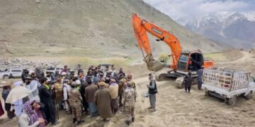 پنجشیر – تخار قتناو یۉلی قوریلیش ایشی ۴۵۱ میلیون افغانیدن آرتیق خرجت بیلن باشلندی