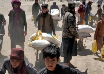 بیرلشگن ملتلر تشکیلاتی افغانستان‌ده انسانپرورلیک یاردملرگه طالبان اره‌لشووی آشگنیدن خبر بېردی