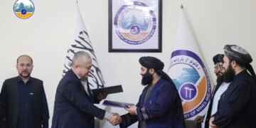 طالباننینگ کانلر وزیرلیگی اۉزبېکستانلیک شرکت بیلن کېلیشوو امضالنگنیدن خبر بېردی