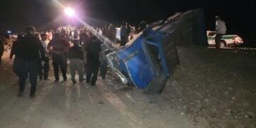 ایران جنوبیده افغانستانلیک مهاجرلر ترافیک حادثه‌سیگه اوچره‌دی