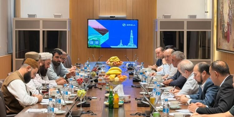 طالبان و اۉزبېکستان رسمیلری طوطی ‌میدان کانی ایشلب چیقریلیشی‌ده بۉلگن معمالرنی تیکشیردی