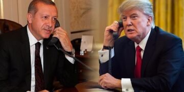رجب طیب اردوغان امریکا جمهور باشلیغی بیلن تلیفونی صحبت قیلدی